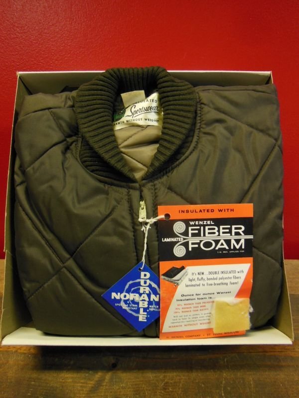 画像4: 1960'S DEADSTOCK WENZEL SPORTSWEAR QUITED NYLON JACKET/DARK BROWN/SZ/MEDIUM