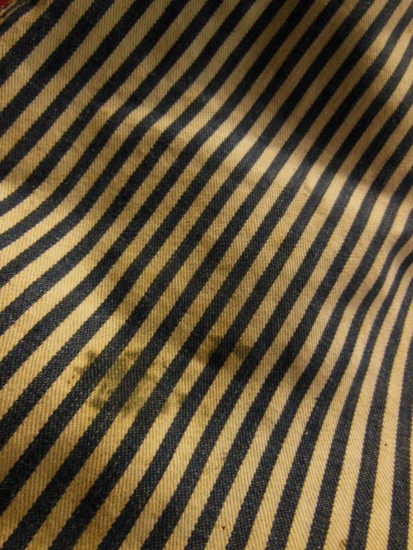 画像10: 1930'S DICKIES "WIRLING LOG SWASTIKA TAG" EXTRA STRIPE OVERALLS 34X32