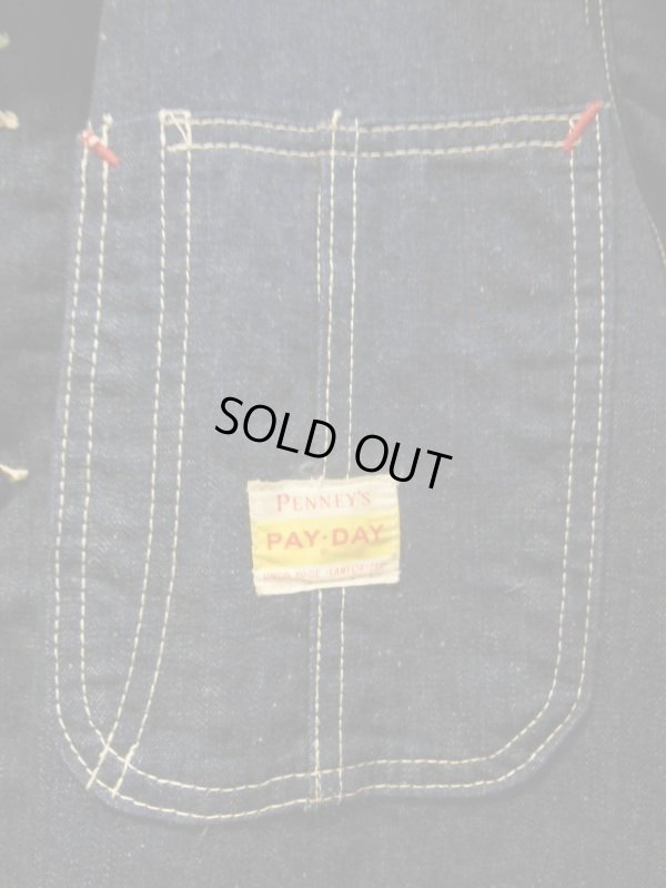 画像6: 1950'S PENNEY'S PAYDAY DENIM COVERALL SIZE/XL