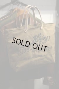 NEW! MONSIVAIS & CO Tobacco Road Sport Togs Logo Waxed Tote