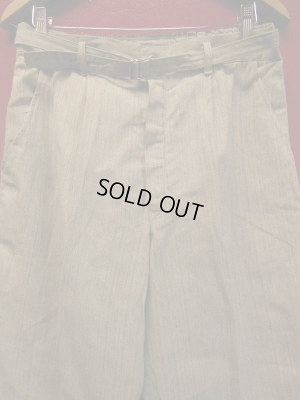 画像3: 1950'S UNKNOWN LIGHT GRAY FLECK STRIPE COVERT TROUSERS SIZE/30X30