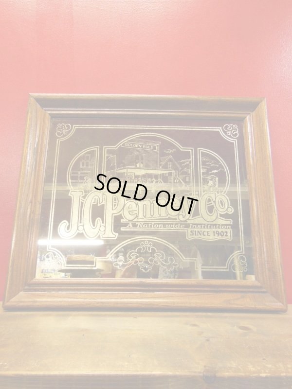 画像3: 1970'S J.C.PENNEY CO. WOOD FRAMED MIRROR