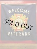 NOS 1950'S~ V.F.W. "VETERANS OF FOREIGN WARS" WELCOME BANNER 　 