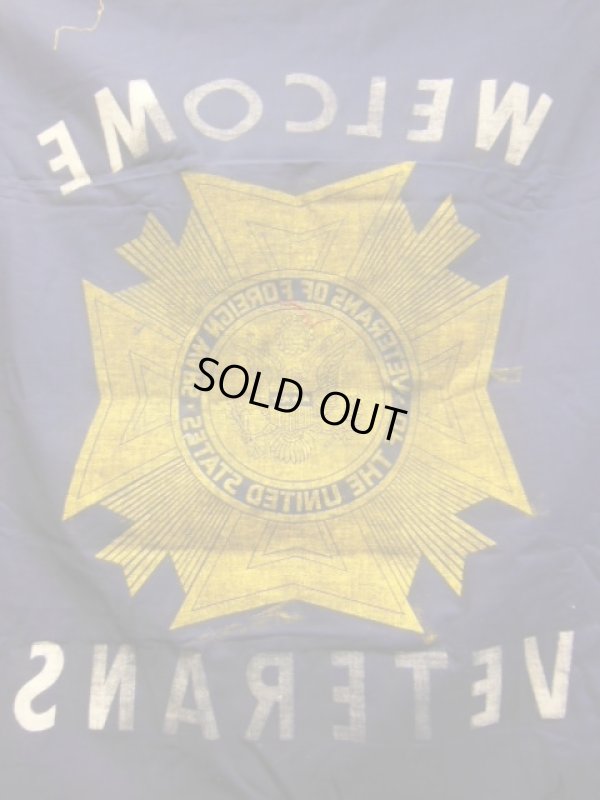 画像10: NOS 1950'S~ V.F.W. "VETERANS OF FOREIGN WARS" WELCOME BANNER 　 