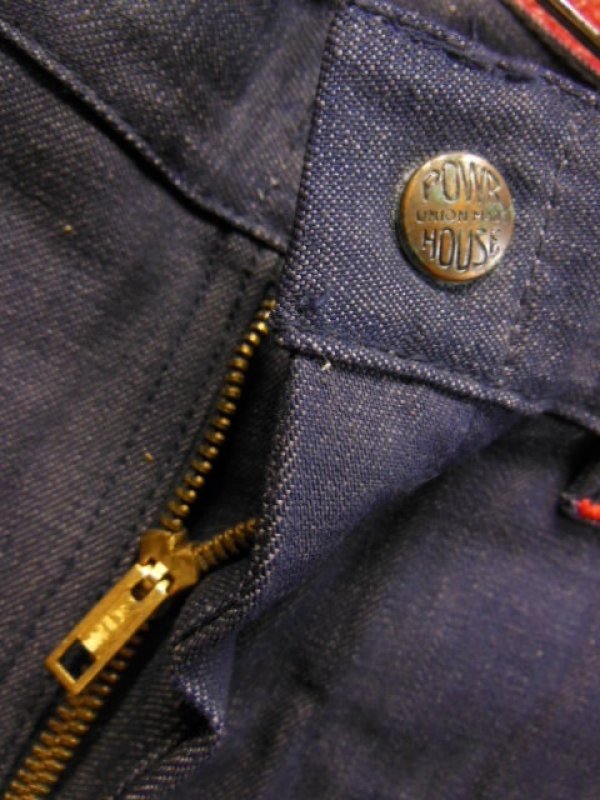 画像9: 1960'S DEADSTOCK MW POWR HOUSE BATDYED DENIM PAINTER PANTS SZ/36X32