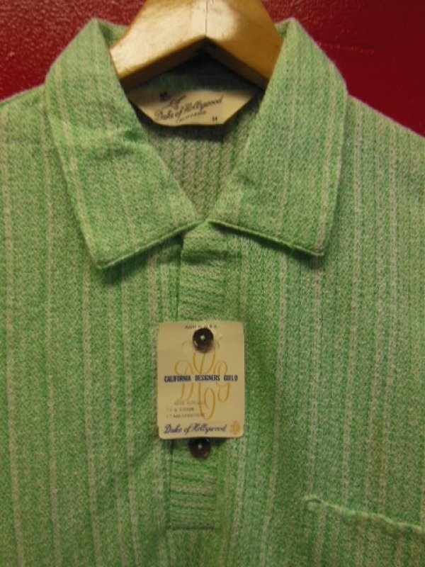 画像5: 1950'S DEADSTOCK 3DUKE OF HOLLYWOOD COTTON KNIT PULLOVER SHIRT SZ/M
