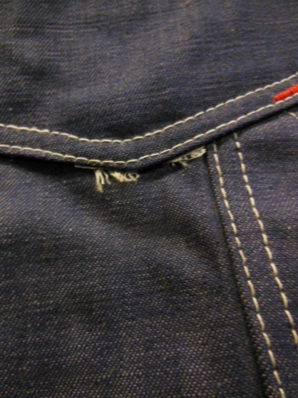 画像8: 1960'S DEADSTOCK MW POWR HOUSE BATDYED DENIM PAINTER PANTS SZ/36X32