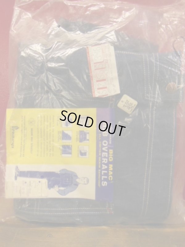 画像12: 1970'S DEADSTOCK BIG MAC LOWBACK DENIM OVERALLS SZ/40X30