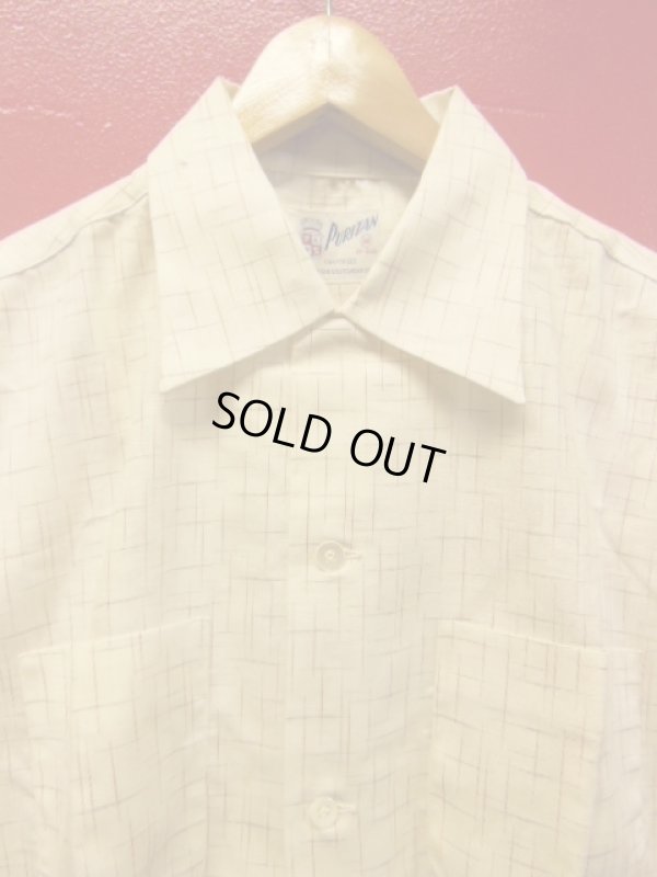 画像7: 1950'S DEADSTOCK PURITAN FLECK PRINTED COTTON SHIRT SZ/M