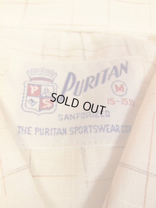 画像3: 1950'S DEADSTOCK PURITAN FLECK PRINTED COTTON SHIRT SZ/M