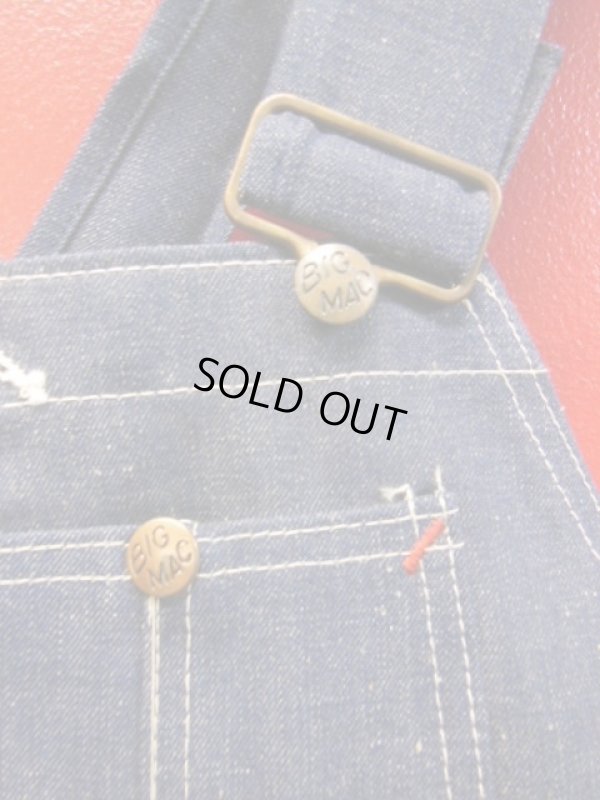 画像8: 1970'S DEADSTOCK BIG MAC LOWBACK DENIM OVERALLS SZ/40X30