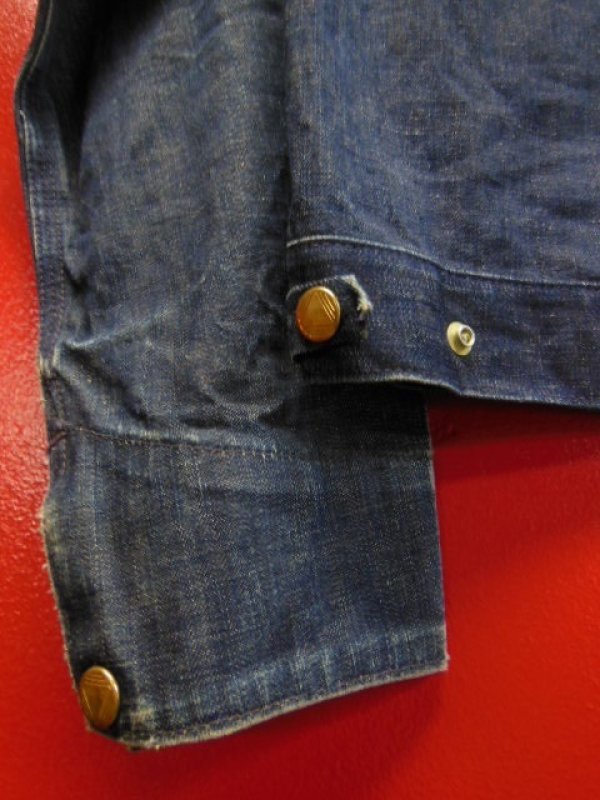 画像8: 1940'S〜 UNKNOWN DENIM WORK JACKET/SZ/MEDIUM