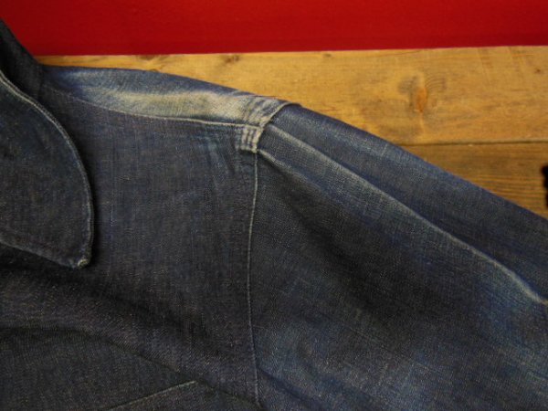 画像12: 1940'S〜 UNKNOWN DENIM WORK JACKET/SZ/MEDIUM