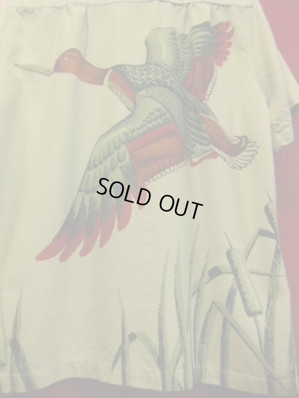 画像4: 1940'S CATALINA FLYING DUCK BACK PANEL PRINTED RAYON HAWAIIAN SHIRT SZ/S