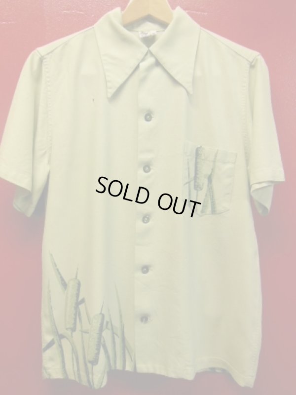 画像6: 1940'S CATALINA FLYING DUCK BACK PANEL PRINTED RAYON HAWAIIAN SHIRT SZ/S