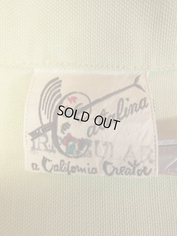 画像7: 1940'S CATALINA FLYING DUCK BACK PANEL PRINTED RAYON HAWAIIAN SHIRT SZ/S