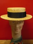 画像3: NEW! 新品 OLNEY STRAW BOATER HAT MADE IN UK/7-1/8(58cm)ストローハットカンカン帽