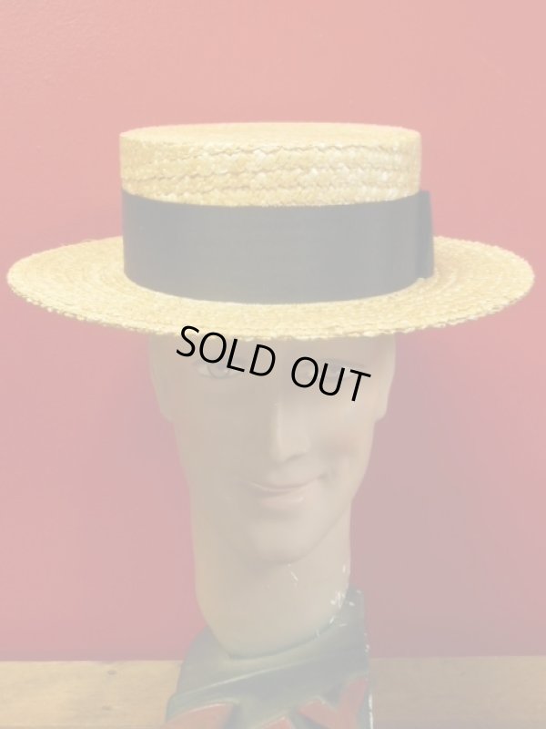 画像3: NEW! 新品 OLNEY STRAW BOATER HAT MADE IN UK/7-1/8(58cm)ストローハットカンカン帽