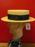 画像4: NEW! 新品 OLNEY STRAW BOATER HAT MADE IN UK/7-1/8(58cm)ストローハットカンカン帽