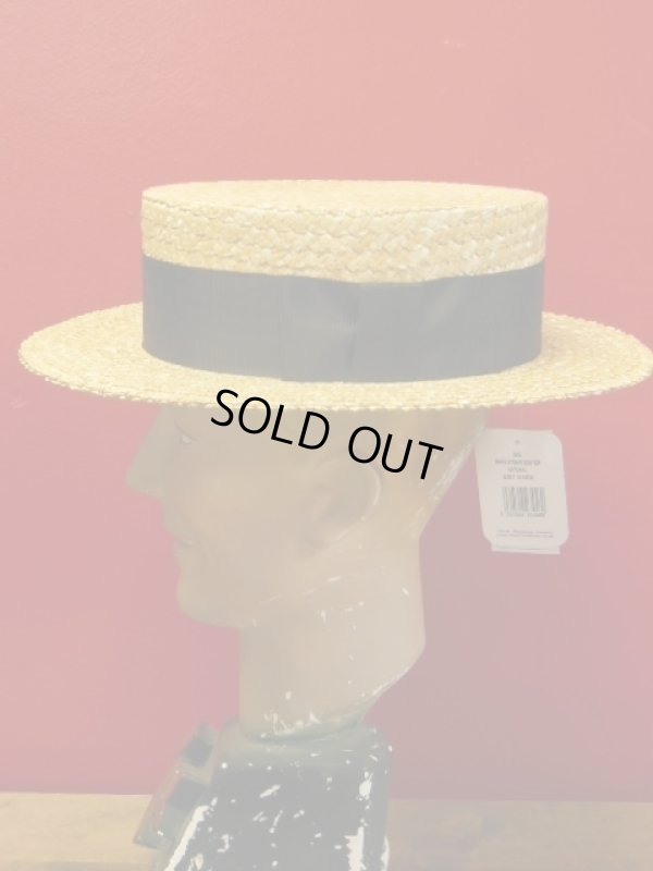 画像4: NEW! 新品 OLNEY STRAW BOATER HAT MADE IN UK/7-1/8(58cm)ストローハットカンカン帽