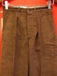 画像2: 1930'S DEADSTOCK UNKNOWN PRINTED CORDS TROUSERS YOUTH12 25.5X26 (2)