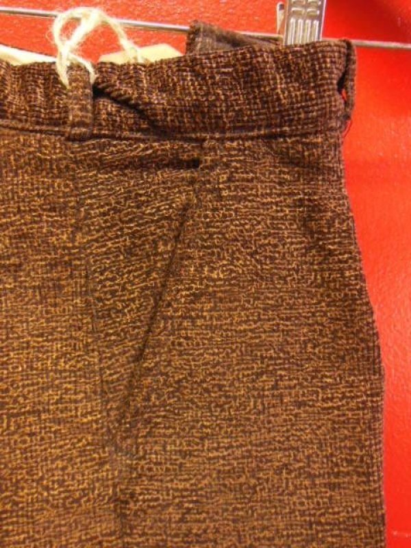 画像8: 1930'S DEADSTOCK UNKNOWN PRINTED CORDS TROUSERS YOUTH12 25.5X26