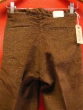 1930'S DEADSTOCK UNKNOWN PRINTED CORDS TROUSERS YOUTH12 25.5X26