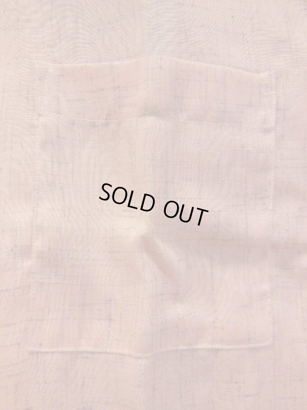 画像4: 1950'S DISTINCTIVE SPORTSWEAR FLECK PINK RAYON SHIRT SZ/M/カスリ ネップ柄