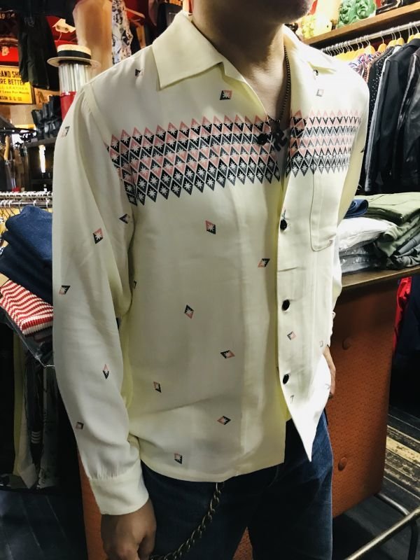 画像13: The GROOVIN HIGH 2021S/S A278 Vintage Style 1950's Rayon Shirt L/S  