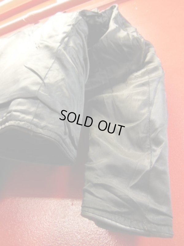 画像15: 1950'S UNKNOWN BLACK HORSEHIDE SPORTS JACKET SZ/46?