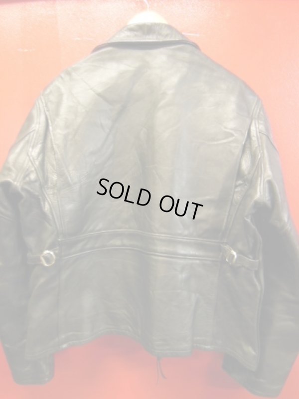 画像7: 1950'S UNKNOWN BLACK HORSEHIDE SPORTS JACKET SZ/46?