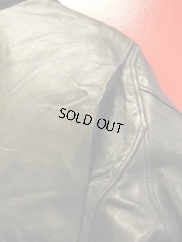 画像10: 1950'S UNKNOWN BLACK HORSEHIDE SPORTS JACKET SZ/46?