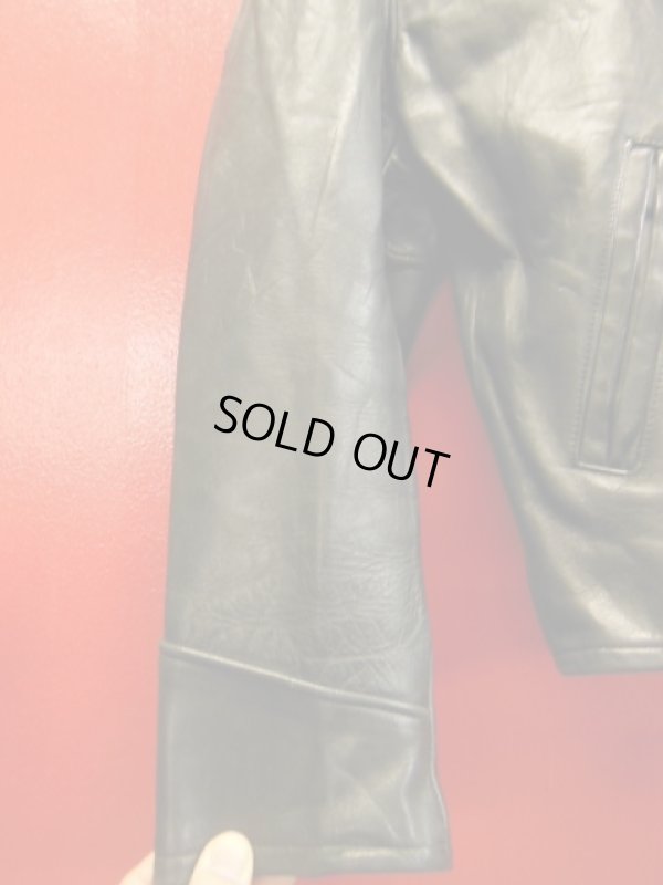 画像11: 1950'S UNKNOWN BLACK HORSEHIDE SPORTS JACKET SZ/46?