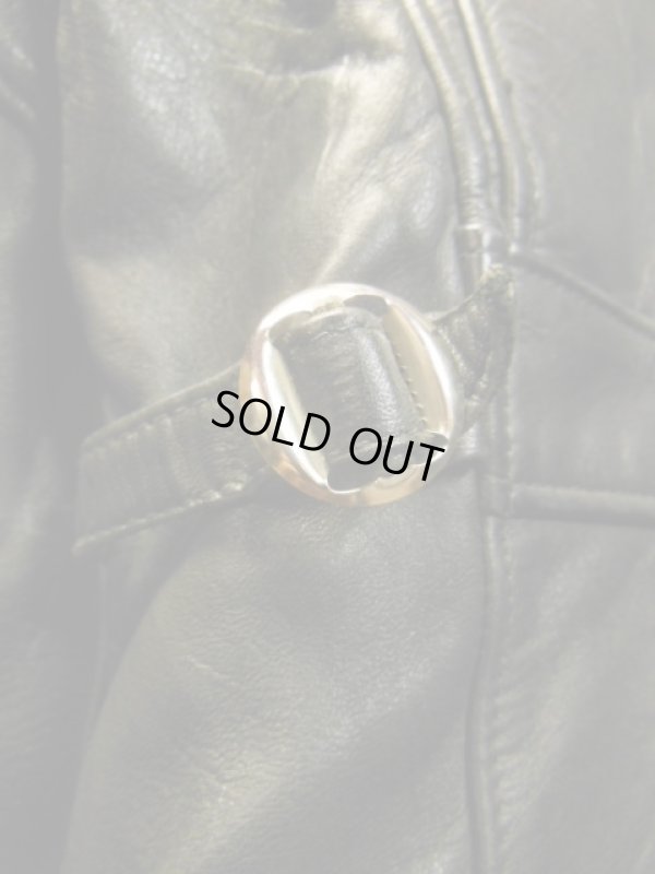 画像8: 1950'S UNKNOWN BLACK HORSEHIDE SPORTS JACKET SZ/46?