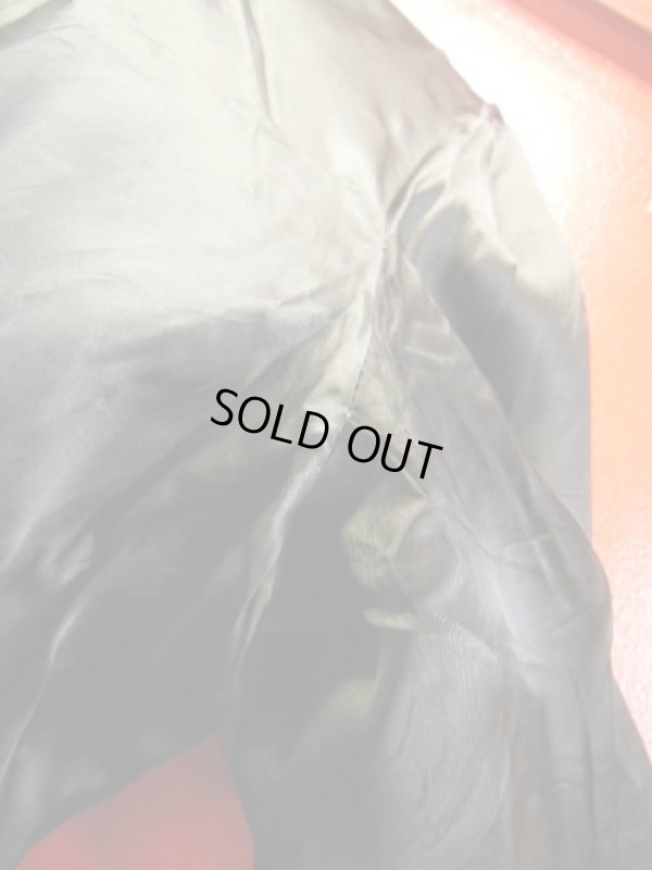 画像20: 1950'S UNKNOWN BLACK HORSEHIDE SPORTS JACKET SZ/46?