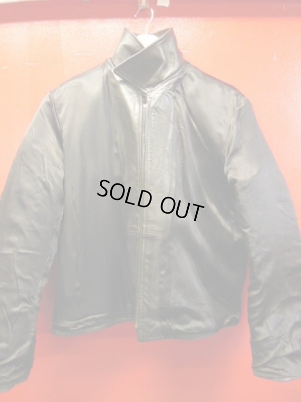 画像16: 1950'S UNKNOWN BLACK HORSEHIDE SPORTS JACKET SZ/46?