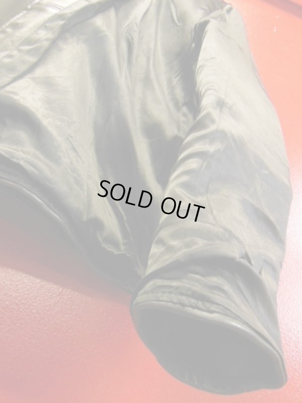 画像18: 1950'S UNKNOWN BLACK HORSEHIDE SPORTS JACKET SZ/46?