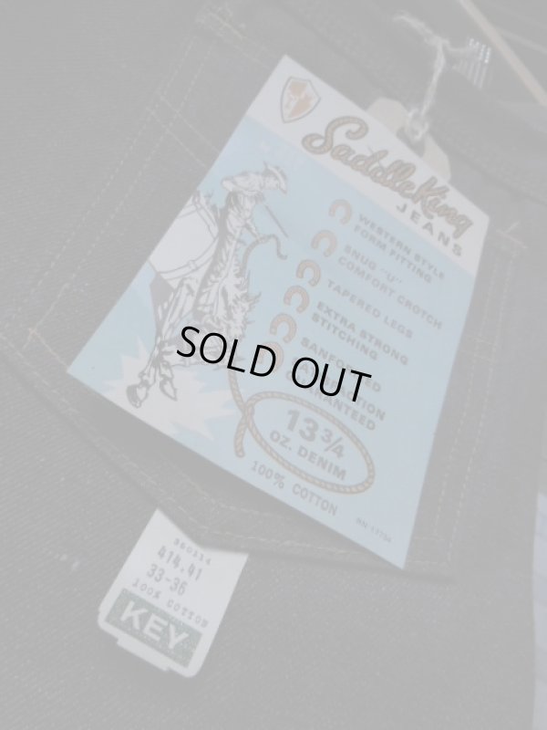 画像16: 1960'S~ DEADSTOCK KEY SADDLE KING 13-3/4 OZ DENIM JEANS/SIZE 33X36
