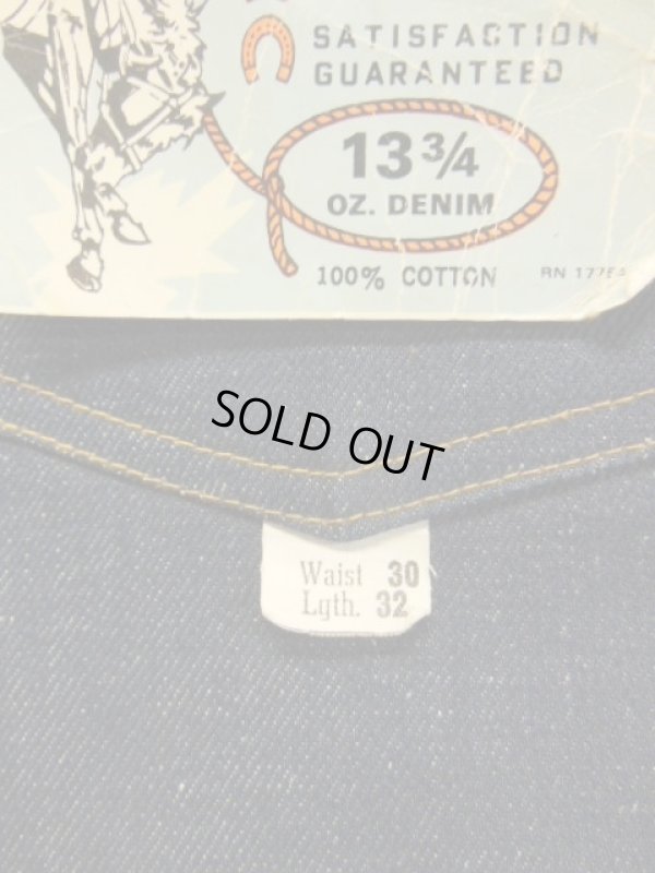 画像4: 1960'S~ DEADSTOCK KEY SADDLE KING 13-3/4 OZ DENIM JEANS/SIZE 30X32 