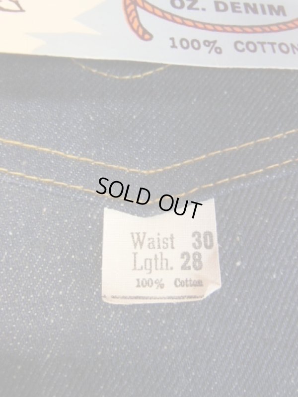 画像4: 1960'S~ DEADSTOCK KEY SADDLE KING 13-3/4 OZ DENIM JEANS/SIZE 30X28 