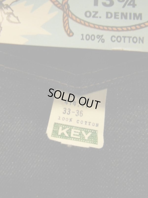 画像3: 1960'S~ DEADSTOCK KEY SADDLE KING 13-3/4 OZ DENIM JEANS/SIZE 33X36