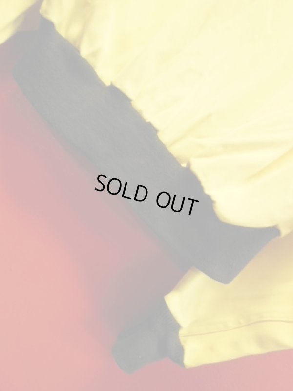 画像7: 1950'S AIRMAN YELLOW X BLACK TWO TONE RAYON GABERDINE JACKET/38-40 