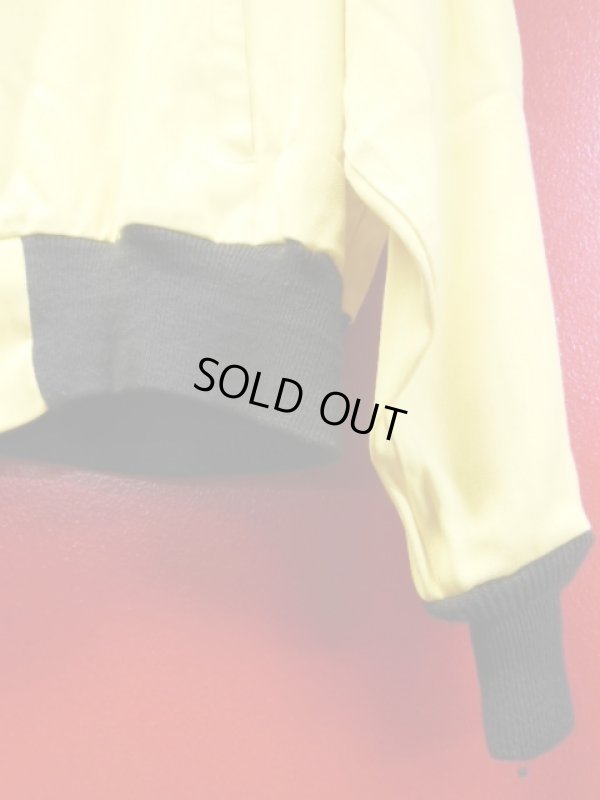 画像4: 1950'S AIRMAN YELLOW X BLACK TWO TONE RAYON GABERDINE JACKET/38-40 