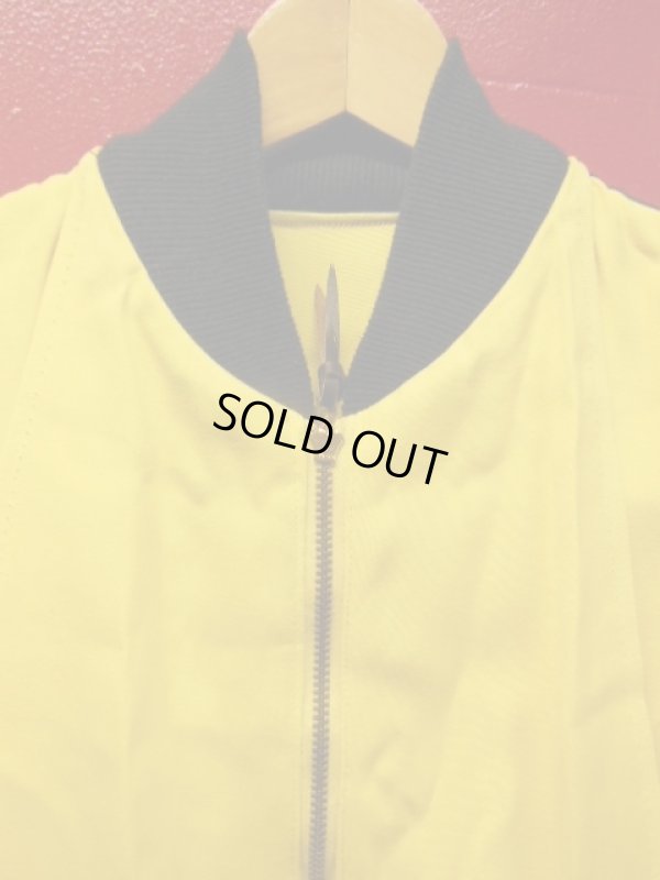 画像11: 1950'S AIRMAN YELLOW X BLACK TWO TONE RAYON GABERDINE JACKET/38-40 