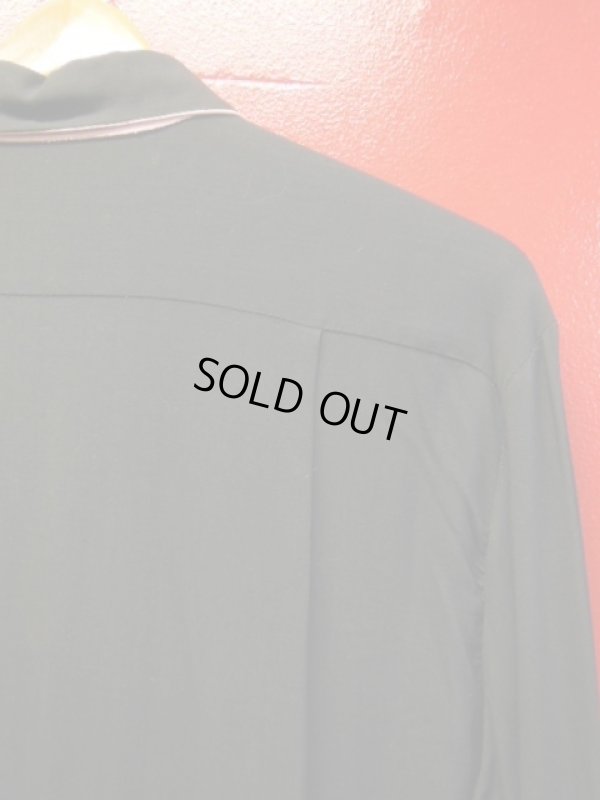 画像12: 1950'S DONJUAN BLACK X PINK TWO TONE RAYON SHIRT L/S SZ/M