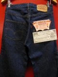 1980'S DEADSTOCK UK LEVI'S 501 29X36/ビンテージ フラッシャー付 デッドストック 内股シングル 黒カン 