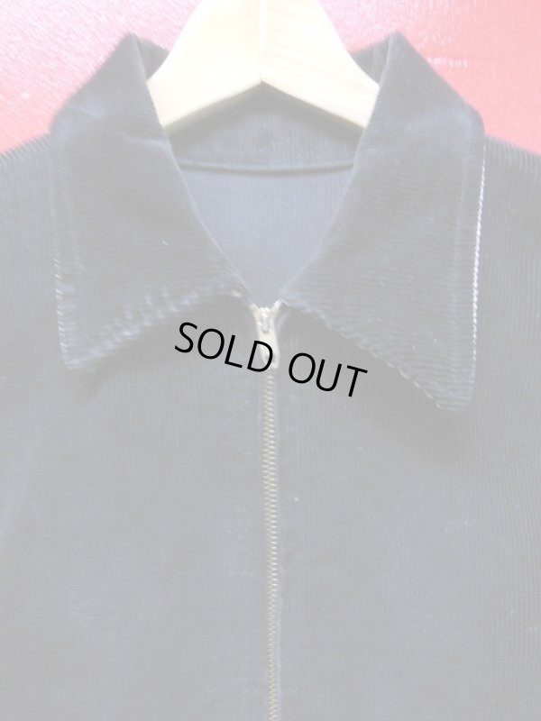 画像8: 1950'S SANATOGA ROLL-A-RAMA EMBROIDERED BLACK CORDUROY JKT