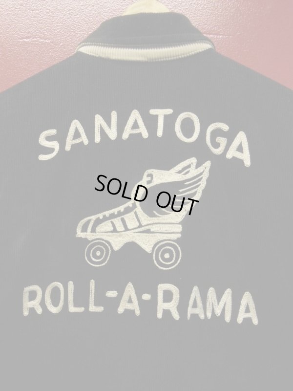 画像3: 1950'S SANATOGA ROLL-A-RAMA EMBROIDERED BLACK CORDUROY JKT