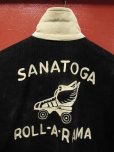 画像4: 1950'S SANATOGA ROLL-A-RAMA EMBROIDERED BLACK CORDUROY JKT