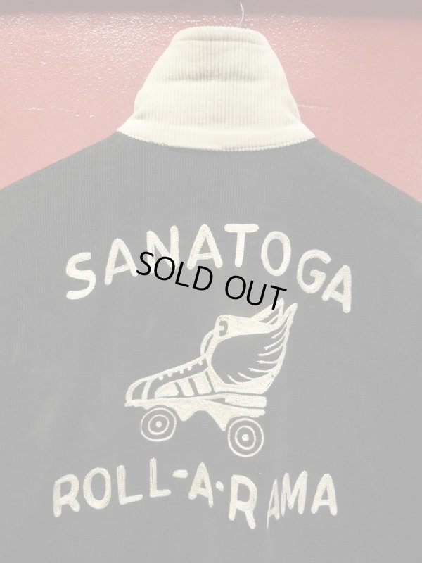 画像4: 1950'S SANATOGA ROLL-A-RAMA EMBROIDERED BLACK CORDUROY JKT